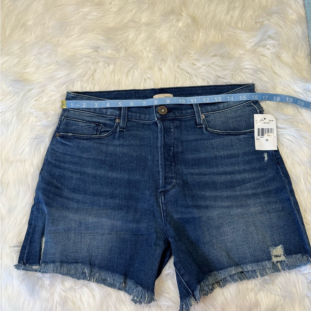 NWT Edyson Delon High-Rise Shorts in Dark Lincoln Wash Size 25 + 30 - Picture 11 of 13